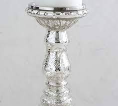 Antique Mercury Glass Candleholders