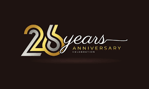 year anniversary celebration logotype