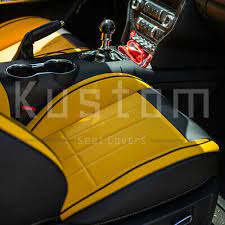 Yellow Interior Leather Seat Covers