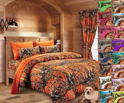 Cal King Orange Camo 1 Pc Comforter