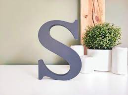 Painted Free Standing Letters For Shelf