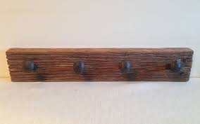 Keruing Wood Rustic Coat Rack With