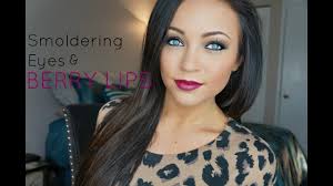 smoldering eyes berry lips tutorial