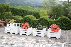 Train Like Planter Made From Old Crates