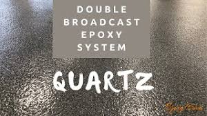 epoxy double broadcast quartz floor