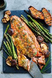 perfect grilled salmon feasting at home