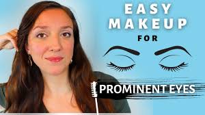 beginner eye makeup for prominent eyes