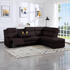 pu leather recliner sectional sofa