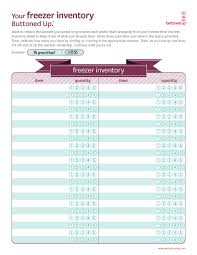 Free Printable Pantry Freezer Inventory List Buttoned Up