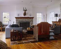 From rustic to elegant fireplaces! Brown Country Living Room Living Room Design Ideas Lonny