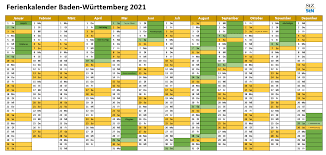 Auf dieser grafik sind die brückentage 2021 markiert foto: Ferien In Baden Wurttemberg 2020 Kalender Und Ubersicht