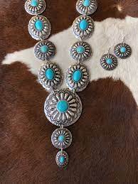 catherine western concho necklace set