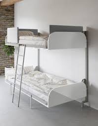 White Wall Bunk Bed For Hostel