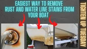 how to remove rust stains and water