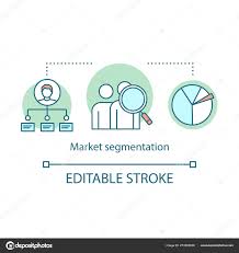 Market Segmentation Concept Icon Analyzing Data Report Idea