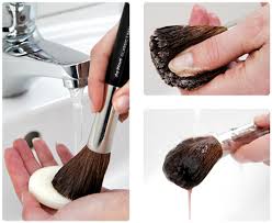 cosmetic brush cleaning and care