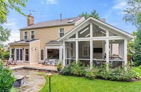 New Screened Porch On Mclean Colonial