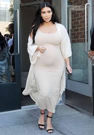 kim kardashian wears a maternity dress