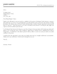 Engineering Cover Letter Format Cover Letter Format Mechanical
