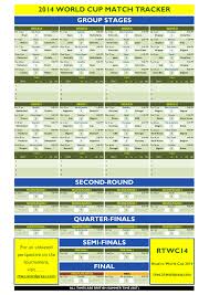 Download Your 2014 World Cup Wallchart Match Tracker Rtwc14