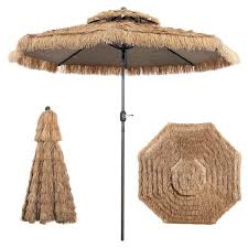 Thatched Tiki Market Patio Umbrella
