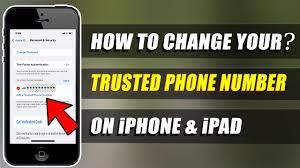 how to change trusted phone number on
