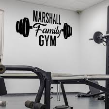 Personalized Gym Wall Decal