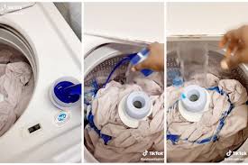 clean a dirty laundry detergent cup