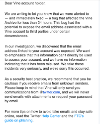 Vine Users Have E Mail Addresses And Phone Numbers Exposed