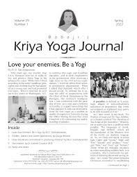 babaji s kriya yoga journal volume 29