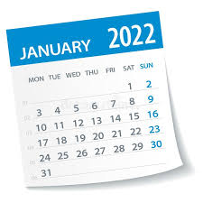 January 2022 Calendar Green Leaf - Vector Illustration Stock Vector -  Illustration of blank, paper: 220706373