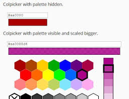 Hex Rgba Color Picker Palette Selector Plugin Jquery