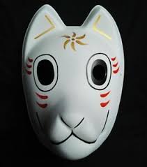 Fox Face Mask The Light Of The Fireflies Forest Hotarubi No Mori E Kinn Cosplay Ebay