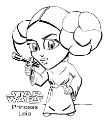 Later episodes would reveal her true heritage. Funny Princess Leia Coloring Page Free Printable Coloring Pages For Kids