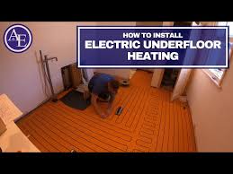 install electric underfloor heating