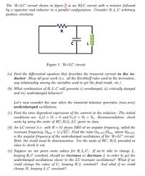 Answered The R Lc Circuit Shown In