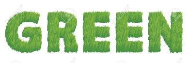 Illustration Of The Word Green Written In Grass Royalty Free