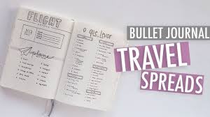 Bullet Journal Travel Spreads How To Plan Your Trip Packing List