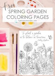 Spring Garden Coloring Pages Hymns