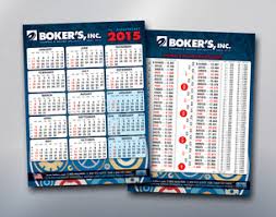 Bokers 2015 Scheduling Calendar With Metric Conversion Chart