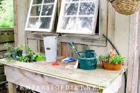 Functional Potting Bench Ideas
