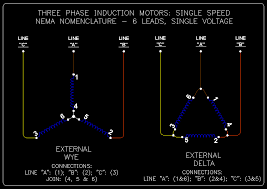 Three phase motors the wiring connection and propelling direction. Wye Delta Connection Detail Schematics Ecn Electrical Forums