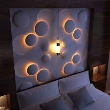 12 3d wall panels with led lighting for