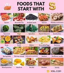 121 delicious foods that start with s