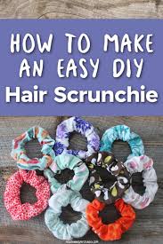 how to make an easy diy hair scrunchie