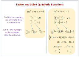 Factoring Solving Quadratic Equations