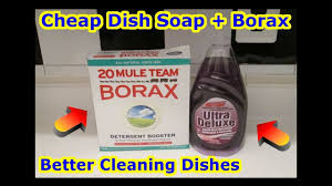 liquid dish washing soap borax clean