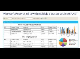 how to create microsoft report rdlc