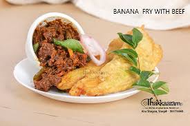 This is thai style deep fried bananas. Beef And Banana Fry Picture Of Thakkaaram Restaurant Sharjah Tripadvisor