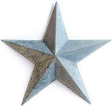 Metal Country Tin Galvanized Barn Star